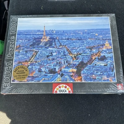 Educa CITY OF PARIS 1000 Piece Puzzle Lovely Image NEW/SEALED 27"x19" 68cmx48cm - Image 1 of 4