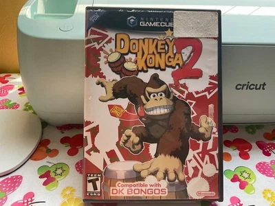 Donkey Konga 2 (Nintendo GameCube, 2005) con Manual/etc Juego Usado Foto 1 de 3