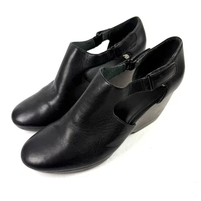 Zapatos Camper Cuña Recortada 39 Negro Cuero Suave Tacones Mujer 8.5 Foto 1 de 4