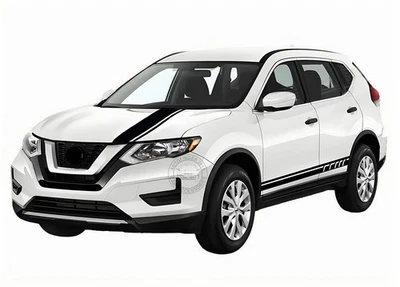 Calcomanía de vinilo gráfica para capó de coche a rayas faldón lateral para Nissan X-Trail Foto 1 de 4