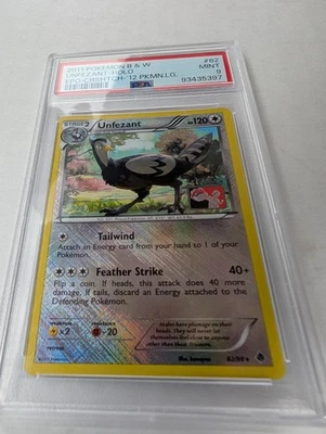 2011 Pokemon Emerging Powers Unfezant CGC 8 English #82 Cross. Holo - Image 1 of 4