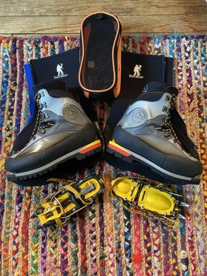 La Sportiva Baruntse Mountaineering Boots EU 42.5-43 (US-9.5) W/ Grivel & -40 - Image 1 of 4
