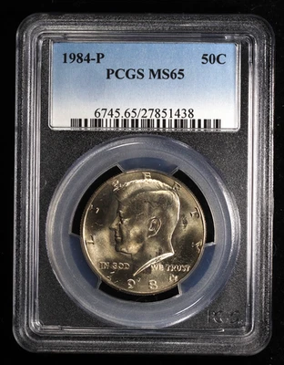 1984-P Kennedy Half Dollar 50C PCGS MS65 - Image 1 of 4