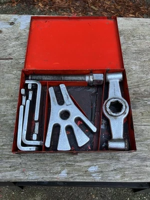 Proto 4001 G W B S Heavy Duty Puller Set Hub Axle Brake Drum Pulley USA w/ Box - Image 1 of 4