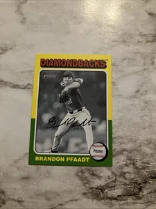 2024 Topps Heritage High Number BRANDON PFAADT #656 Black & White Parallel SP - Picture 1 of 2