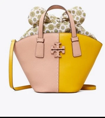 Nuevo Bolso de Mano Tory Burch Mcgraw Color-Block MINI Shopper Foto 1 de 4