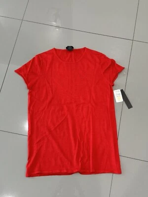 Suéter DONNA KARAN Etiqueta Negra FIRMA Rojo Cachemira M TOTALMENTE NUEVO $345 Foto 1 de 4