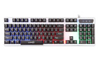 832 Gaming Rainbow LED Aufhängung schwarze Tasten/weiße Platine Tastatur & Maus Combo