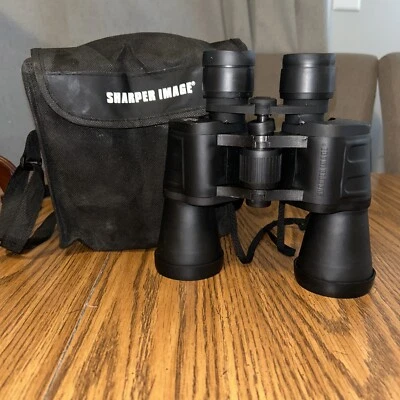 Sharper Image Binoculars, 7x50, 297ft@1000yds, Coated Optics, Caps, & Strap case - Image 1 of 4