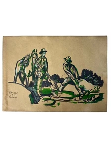 Harold von Schmidt - PAPER PAINTING - AMERICAN ILUSTRATOR - SIGNED - Picture 1 of 2