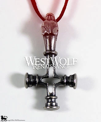 Colgante Cruz Lobo Fenrir Vikingo Plata --- Nórdico/Medieval/Joyería/Ragnar/Skyrim Foto 1 de 4