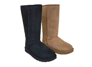 UGG Damen 1016224 Classic Tall II Stiefel, schwarz & chestnut - Bild 1 von 21