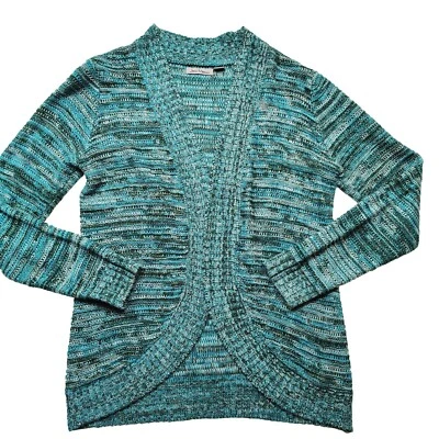 Cárdigan abierto Jason Maxwell para mujer camisa mediana suéter verde manga larga Foto 1 de 4