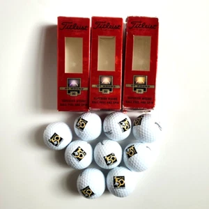 Titleist DT Wound 90 Golf Balls 9 pc AP Associated Press 150 Years Logo - Picture 1 of 4