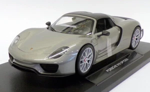 Welly 1/18 Scale Diecast 18051W - Porsche 918 Spyder Carbon Roof - Grey - Picture 1 of 5