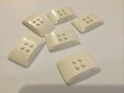 New Lego 6 X Curved Car Vehicle Roof Plate 4 X 6 White 98281