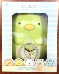 Orologio da parete 3D Sumikko Gurashi 14" personaggio pinguino verde Lg nuovo con scatola Toreba San-X! - Foto 1 di 6
