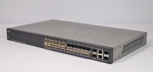 Cisco SG300-28SFP-K9-NA Ethernet Switch w/ 18x Cisco Gbe SFPs - Tested - Afbeelding 1 van 7