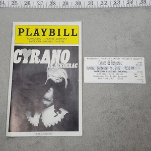 Cyrano De Bergerac 2012 Broadway Playbill, with TICKET - FREE SHIPPING - Picture 1 of 10