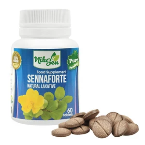 Niksen 60 Senna tablets - Leaf Extract per 15mg, laxative effect, weight lost - Picture 1 of 4