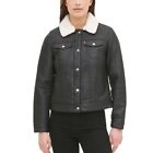 Levi's Classic Faux Leather Sherpa Lined Trucker Jacket (Size Xxl) Nwt Msrp $120