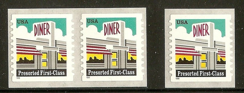 US Scott 3208A (25c) Comedor par e individual Foto 1 de 1