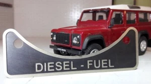 Land Rover Defender TD5 TDCi TDi Etched Diesel Fuel Filler Warning Badge 502951 - Picture 1 of 4