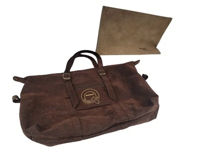 Juego de bolsa de lona y bolsa bisagra marrón incorporada AMP de colección R-Bag / marca Hazel Foto 1 de 4