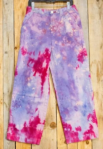 Boys Tie Dye LL Bean Adjustable Stretch Waist Denim Jeans size 10 26x24 - Picture 1 of 6