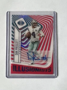 Illusions DAK PRESCOTT #ILL-8 Illusionists 2021 rojo automático # 14/20 Dallas Cowboys - Imagen 1 de 7