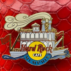 MEMPHIS USA🎸HARD ROCK CAFE®HRC PIN🎸STEAMBOAT RIVERBOAT RED FLAGS YELLOW LOGO🎗 - Picture 1 of 3