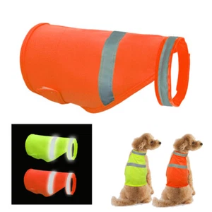Dog Reflective Safety Vest High Visibility Pet Small Large Dog Jacket Hi Vis Viz - Picture 1 of 13
