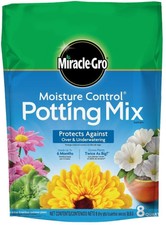 Control Potting Mix Miracle-gro Moisture Flowers Fruits Vegetables Indoors Peat