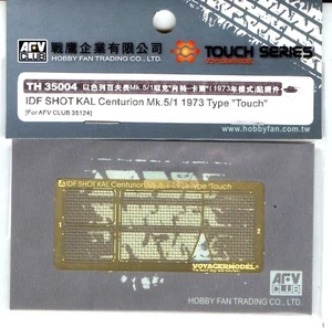 Juego de piezas grabadas con fotos AFV Club 1/35 TH-35004 para FDI Shot Kal Centurion MK.5/1 - Imagen 1 de 1