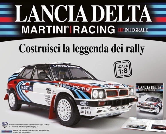 🚗 LANCIA DELTA MARTINI RACING INTEGRALE  new 1 Uscita  Hachette 1/8 RALLY🚙 - Immagine 1 di 1