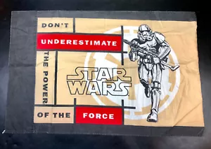 Vintage Star Wars Pillowcase ~ Darth Vader Stormtrooper Power of the Force - Picture 1 of 4