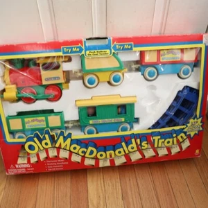 RARE Vintage 1992 TOY STATE Old MacDonald's Train Set Complete WORKING - Picture 1 of 5