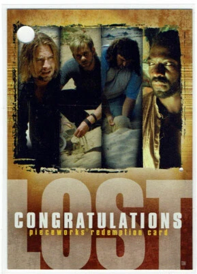 Lost Season Two 2 Inkworks 2006 Redemption Card PR-1 Harley REDEEMED CLEAN - Image 1 of 2
