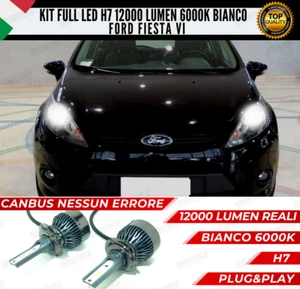 KIT FULL LED FORD FIESTA VI MK6 ANABBAGLIANTI 6000K BIANCO 12000 LUMEN CANBUS - Picture 1 of 11