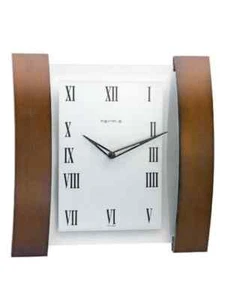 Reloj de pared cuarzo Hermle hecho en Alemania - nogal y cristal - Imagen 1 de 1