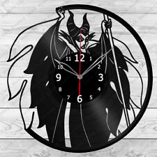 Vinyl Clock Maleficent Vinyl Record Wall Clock Home Art Decor Handmade 2378