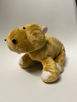 Ganz Webkinz Mud Hippo Plush Brown/Tan Hippopotamus HM384 Stuffed Animal NO CODE - Image 1 of 4