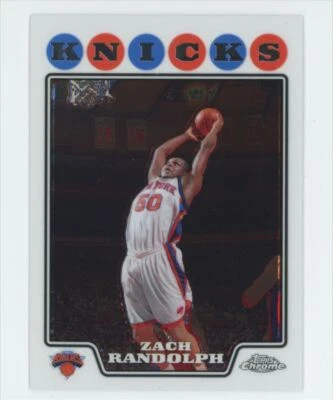 2008-09 Topps Chrome Zach Randolph New York Knicks #38 - Image 1 of 2