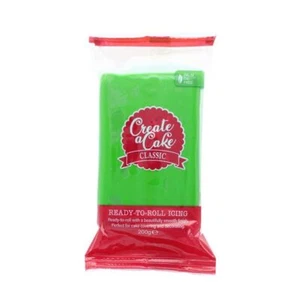 Green Create A Cake Palm Free Sugar Paste - 200g - Picture 1 of 1