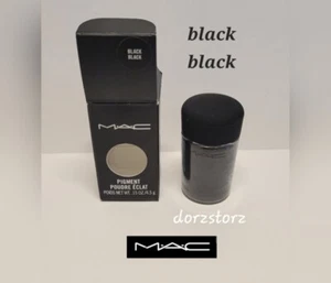 MAC Glitter Brilliants Eye Shadow *BLACK BLACK* / .15 oz / New in box - Picture 1 of 5