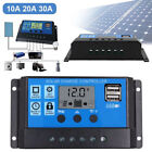 30A PWM Solar Laderegler Charge Panel Controller Regulator Daul USB 12V-24V LCD