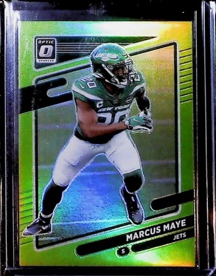 2021 Donruss Optic Marcus Maye Lime Green /35 JETS - Image 1 of 2