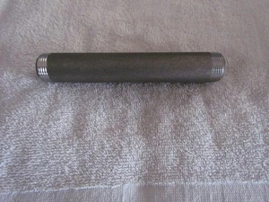 Schwarze Eisen Rohrverschraubungen 3/4 Zoll x 6 Zoll Nippel Temperguss, 1 Stück - Bild 1 von 6