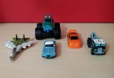 MICRO MACHINES GALOOB Lotto 5 Macchinine Mini Car Jet HASBRO Rarissime Vintage - Immagine 1 di 4