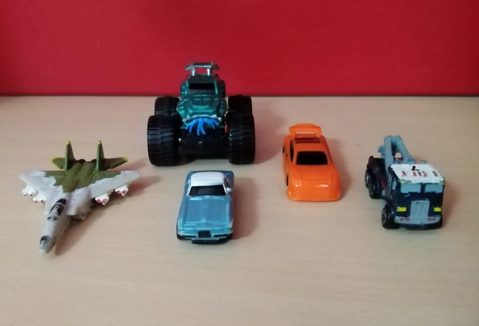 MICRO MACHINES GALOOB Lotto 5 Macchinine Mini Car Jet HASBRO Rarissime Vintage - Immagine 1 di 4